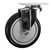 5" Stainless Steel Swivel Caster with Black Polyurethane Tread