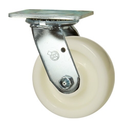 5 Inch Stainless Steel Swivel Caster - Nylon Wheel