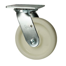 6 Inch Stainless Steel Swivel Caster - Nylon Wheel