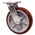 8 Inch Stainless Steel Swivel Caster - Polyurethane Tread on Poly Core Wheel