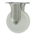 4 Inch Stainless Steel Rigid Caster with White Nylon Wheel