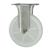 5 Inch Stainless Steel Rigid Caster with White Nylon Wheel