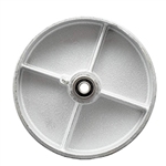 8" x 2" Semi Steel Cast Iron Wheel with Ball Bearings