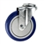 5" Stainless Steel Bolt Hole Caster with Blue Polyurethane Tread
