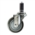 4" Expanding Stem Stainless Steel  Swivel Caster with Polyurethane Tread