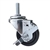 Metric Threaded Stem Stainless Steel Swivel Caster with Rubber Wheel and Brake