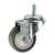 3" Stainless Steel Threaded Stem Swivel Caster with Thermoplastic Rubber Wheel