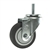 1/2 Inch Stainless Steel Threaded Stem Swivel Caster with Thermoplastic Rubber Wheel