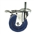 3-1/2" Stainless Steel Swivel Caster with 1/2" Threaded Stem, Solid Polyurethane Wheel and Total Lock Brake