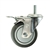 4" Stainless Steel Threaded Stem Swivel Caster with Thermoplastic Rubber Wheel and Total Lock Brake