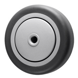 4" x 1-1/4"  Thermoplastic Rubber  on Poly Wheel