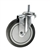 5" Threaded Stem Swivel Caster with Thermoplastic Rubber Tread