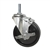 5" Threaded Stem Swivel Caster with Phenolic Wheel and Brake