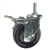 3" Total Lock Swivel Caster with 1/2" threaded stem and hard rubber wheel