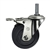 4" Total Lock Swivel Caster with 3/8" threaded stem and hard rubber wheel