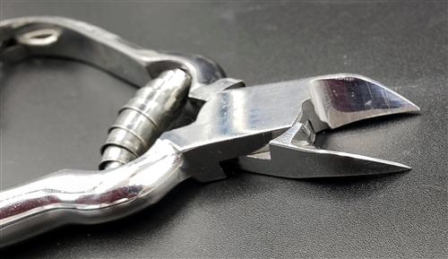photo of small, stainless steel nail clippers.