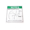 NEW GENIE DECAL BATTERY CONN DIAG GR 72158