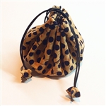 Cork Draw String Pouch Polka Dots