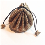 Cork Draw String Pouch Silver net