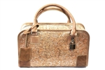 Silver small cork bag with lock
