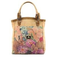 Flowers Tall Cork Bag