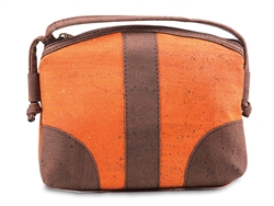 Cork Half Moon Purse Orange