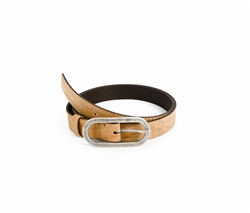 Beige Thin Cork  Belt