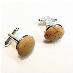 Cork Cuff Links Natural