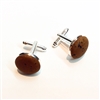 Cork Cuff Links Brown