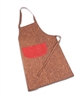 Cork Apron  Brown and Red