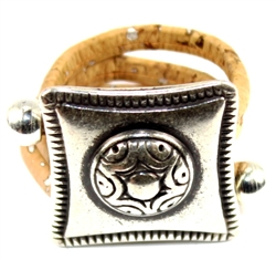 Solid square adjustable ring w square