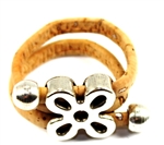 Cork ring with flower