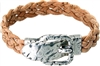 Cork plaited Bracelet with belt buckle natural