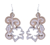 Cork WhiteLace Flower Earring