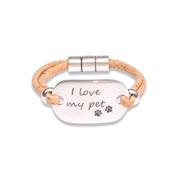 Cork Bracelet Love my Pet