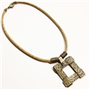 Cork Necklace Bronze Lattice