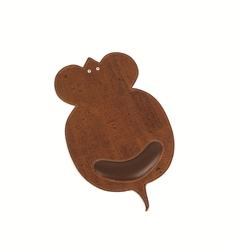Brown Mouse Shaped Mouse Pad