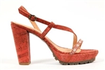 Cork Seastar Sandals  - coral