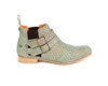 Cork Fishscale Ankle Boots