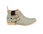 Cork Fishscale Ankle Boots