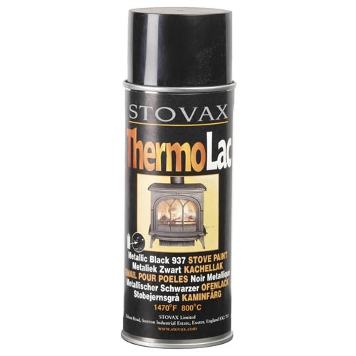 THERMOLAC MATT BLACK PAINT, AEROSOL 400ML