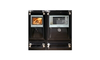 VULCANO 10KW BLACK COOKER WITH LIDS