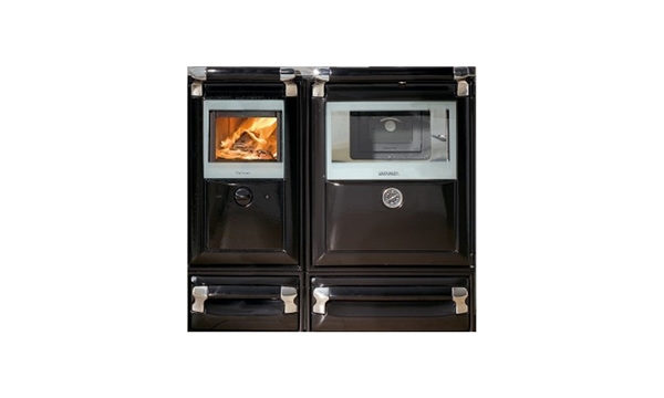 VULCANO 10KW BLACK COOKER WITH LIDS