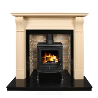 54" Dublin Corbel Surround: Ivory Cream