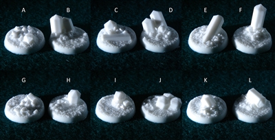 Crystal Field Resin Scenic Miniatures Bases 25mm