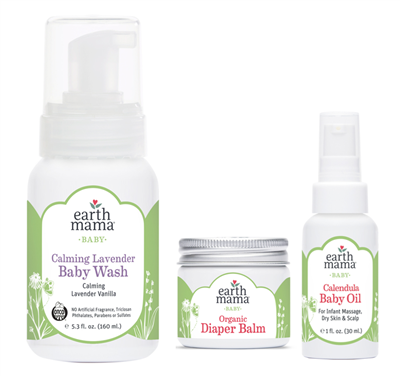 Earth Mama Baby Skin Care Product Bundle