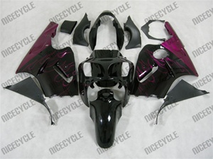 Kawasaki ZX12R Purple Metallic Flame Fairings