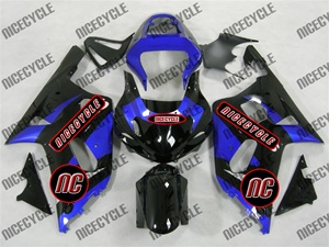 Plasma Blue/Black Suzuki GSX-R 600 750 Fairings