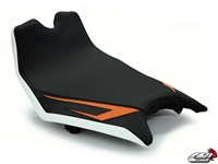 KTM RC8 2008-2014 Black/Orange Seat Cover