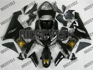 Gold Butterfly Kawasaki ZX6R Fairings